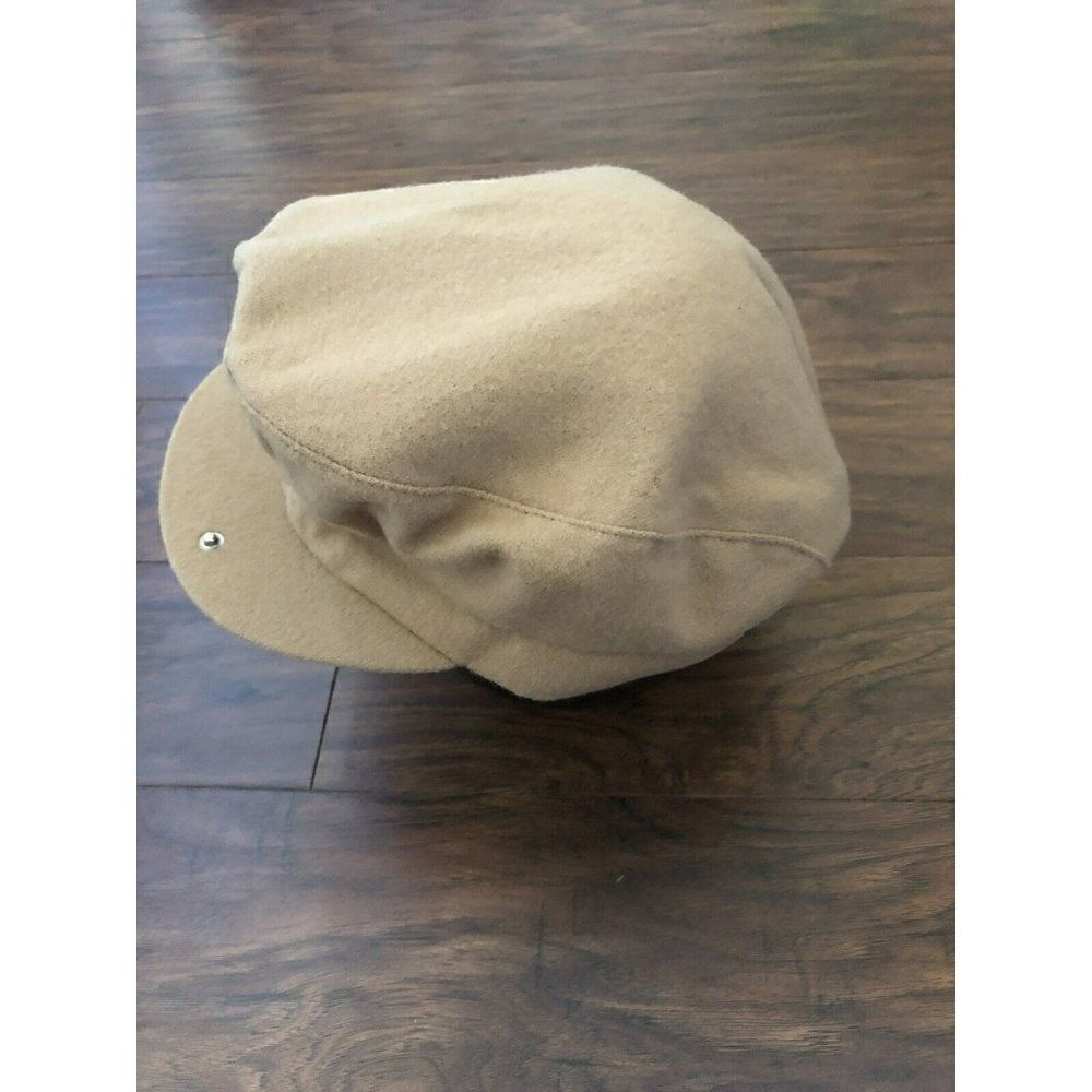 Classic Dress/Casual Country Gentleman Travler Mens Camel Hair Flat Cap Sz 7 3/8